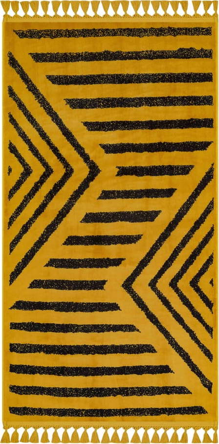 Žlutý pratelný koberec 150x80 cm - Vitaus Vitaus