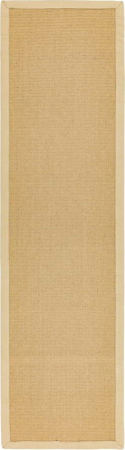 Béžový koberec běhoun 240x68 cm Sisal - Asiatic Carpets Asiatic Carpets