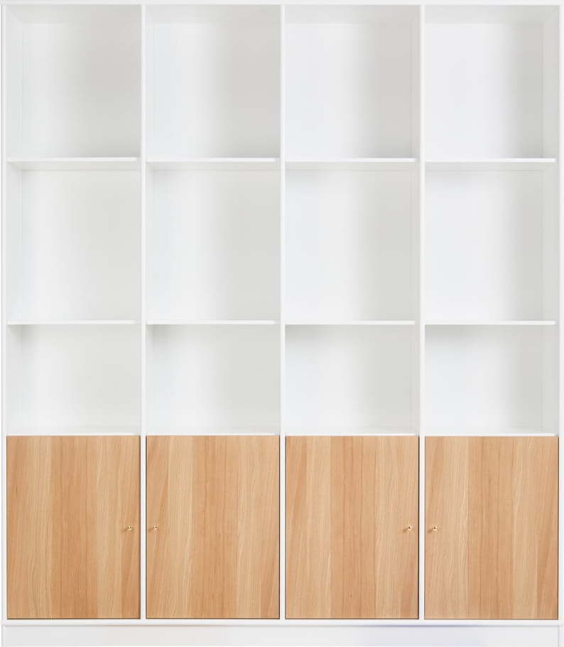 Bílá knihovna v dekoru dubu 176x199 cm Mistral - Hammel Furniture Hammel Furniture
