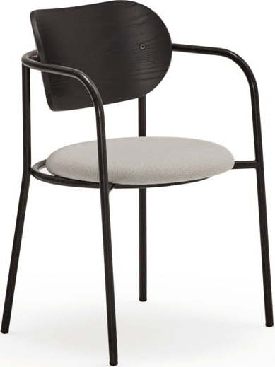 Černo-šedá jídelní židle v dekoru jasanu Eclipse - Teulat Teulat