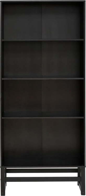 Černá knihovna z borovicového dřeva 75x175 cm Jolene - Støraa Støraa