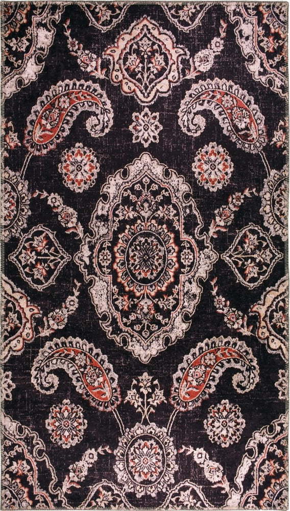 Černý pratelný koberec 150x80 cm - Vitaus Vitaus