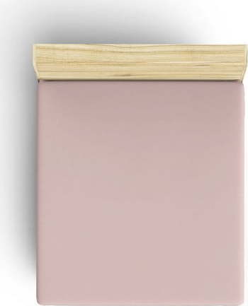 Růžové napínací bavlněné prostěradlo 160x200 cm - Mijolnir Mijolnir