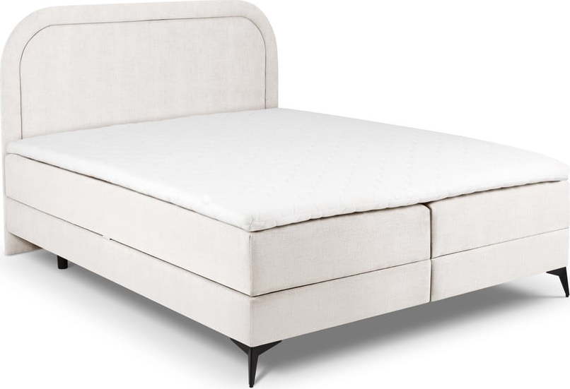 Béžová boxspring postel s úložným prostorem 180x200 cm Eclipse – Cosmopolitan Design Cosmopolitan design