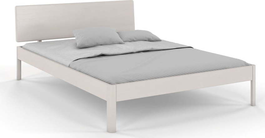Bílá dvoulůžková postel z borovicového dřeva 160x200 cm Ammer – Skandica SKANDICA