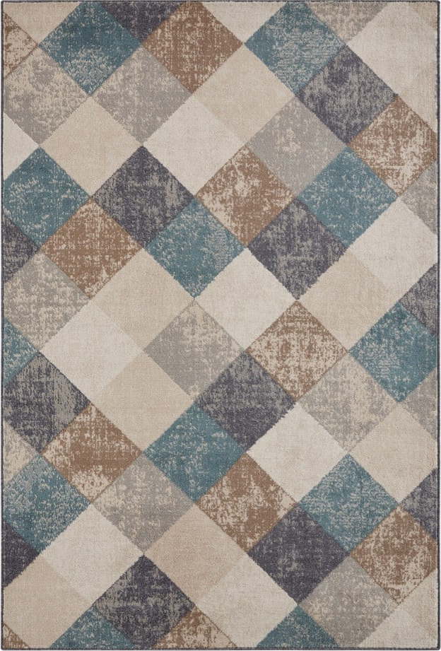 Modro-béžový koberec 170x120 cm Terrain - Hanse Home Hanse Home