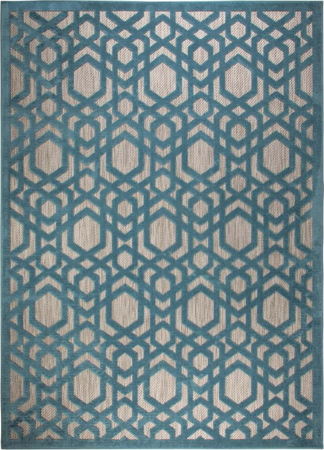 Modrý venkovní koberec běhoun 150x80 cm Oro - Flair Rugs Flair Rugs