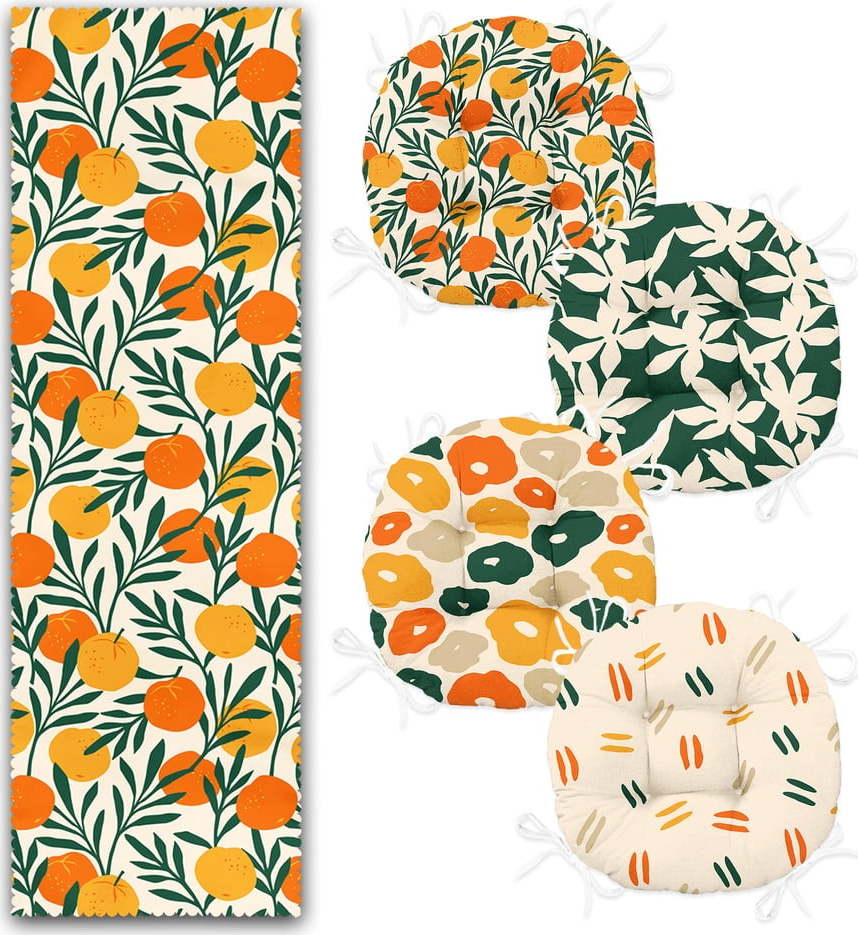 Set 4 ks podsedáků a běhounu na stůl – Mila Home Mila Home