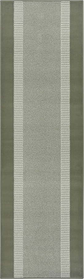 Zelený koberec běhoun 300x80 cm Band - Hanse Home Hanse Home