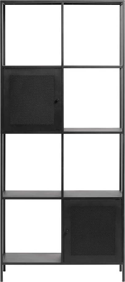 Černá kovová knihovna 80x180 cm Malibu – Unique Furniture Unique Furniture