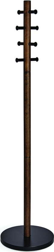 Černý přírodní věšák z kaučukového dřeva Pillar – Umbra Umbra