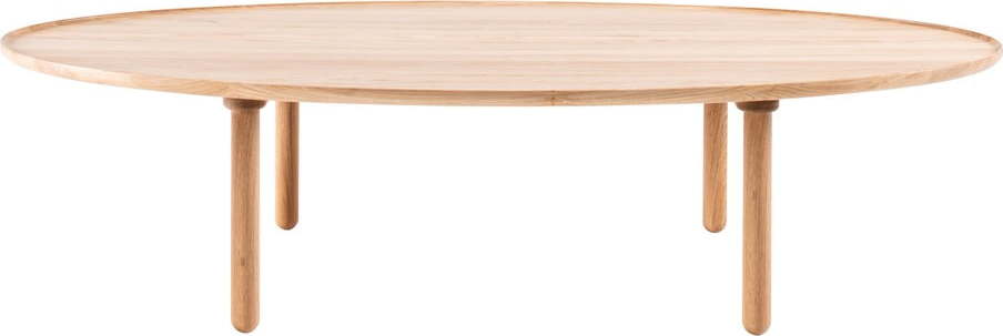 Konferenční stolek z dubového dřeva v přírodní barvě 80x150 cm Mu – Gazzda Gazzda