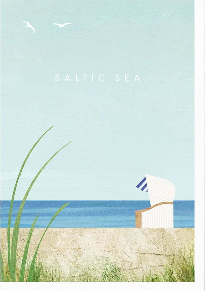 Plakát 50x70 cm Baltic Sea – Travelposter Travelposter