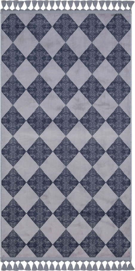 Šedý pratelný koberec 200x100 cm - Vitaus Vitaus