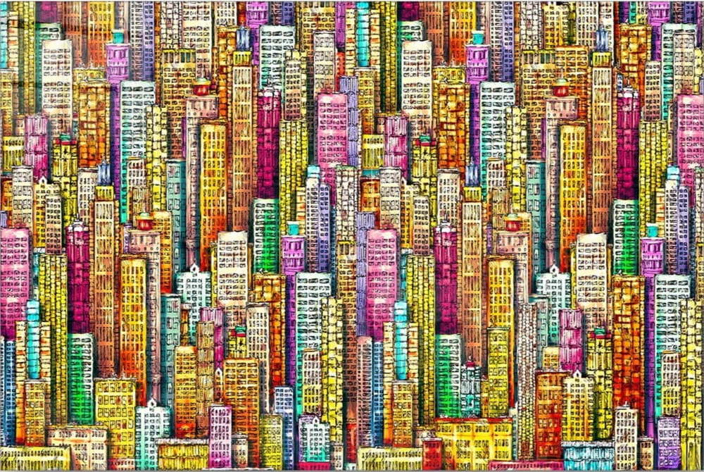 Skleněný obraz 70x50 cm City – Wallity Wallity