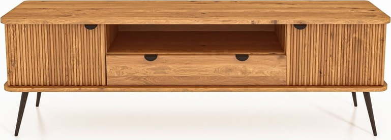 TV stolek z dubového dřeva v přírodní barvě 180x57 cm Kula – The Beds The Beds
