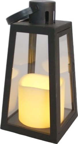 Černá LED lucerna (výška 20 cm) – Dakls Dakls