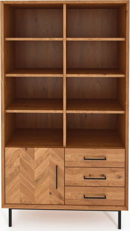 Knihovna z dubového dřeva v přírodní barvě 97x176 cm Abies – The Beds The Beds