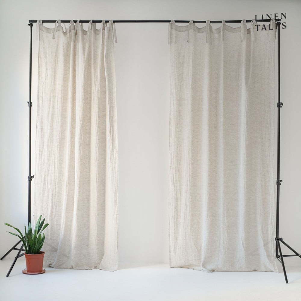 Krémová záclona 130x275 cm Daytime – Linen Tales Linen Tales