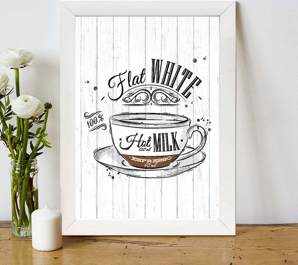 Obraz 24x29 cm Flat White – Wallity Wallity