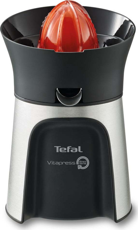 Odšťavňovač v černo-stříbrné barvě VitaPress – Tefal Tefal