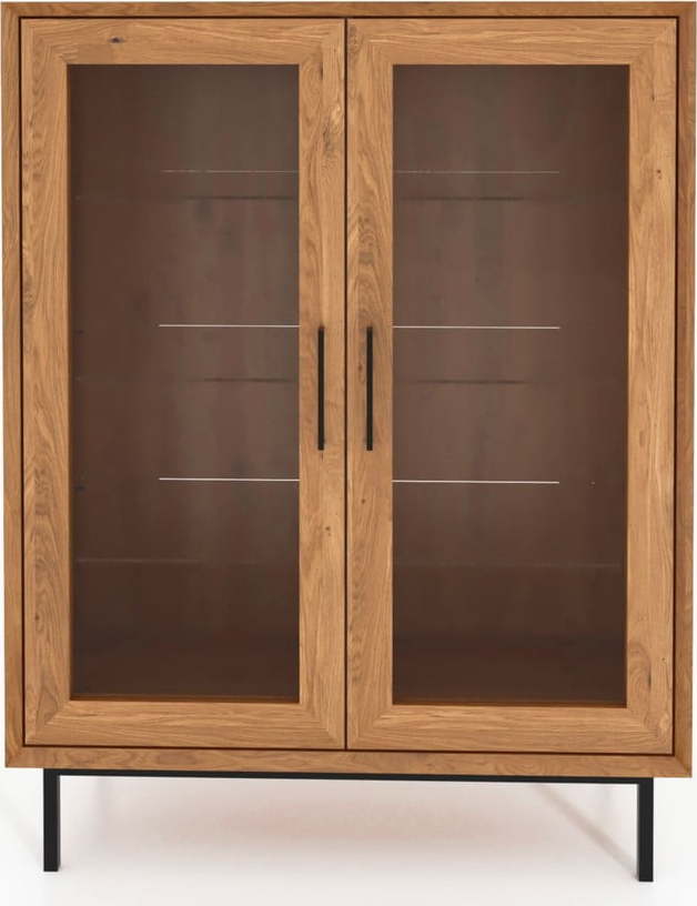 Vitrína z dubového dřeva v přírodní barvě 97x125 cm Abies – The Beds The Beds