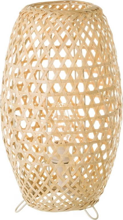 Bambusová stolní lampa v přírodní barvě s bambusovým stínidlem (výška 36 cm) Natural Way – Casa Selección Casa Selección