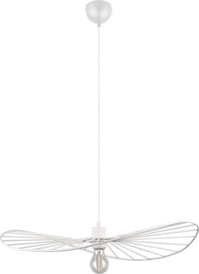 Bílé závěsné svítidlo ø 60 cm Chapeau – Trio TRIO