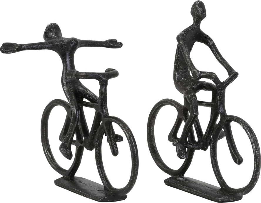 Kovové sošky v sadě 2 ks Cyclists – Light & Living Light & Living