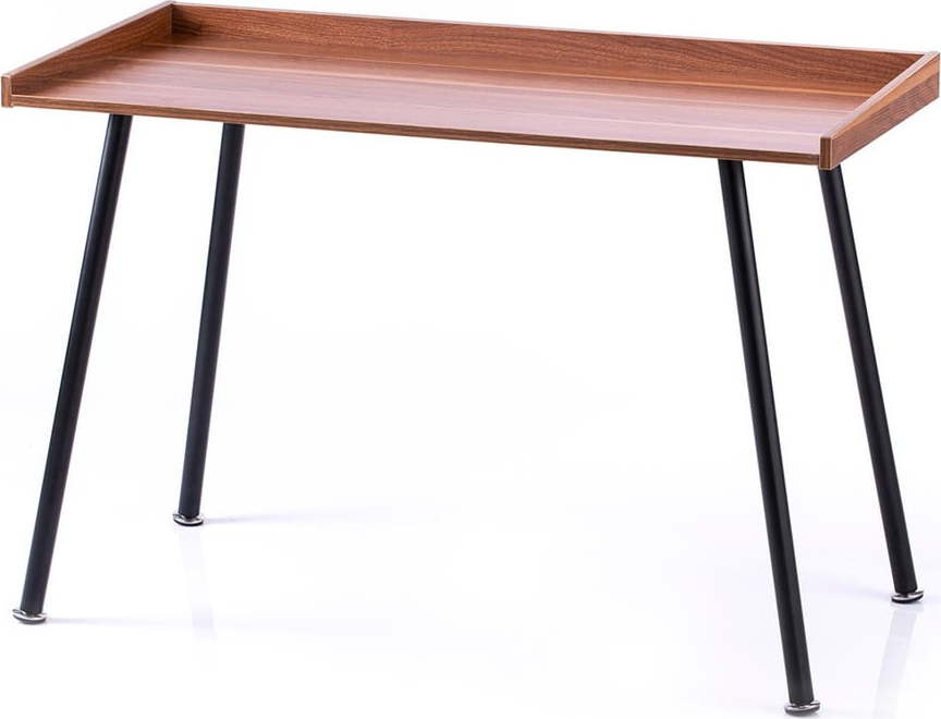 Pracovní stůl s deskou v dekoru ořechového dřeva 52x115 cm Missa – Homede HOMEDE