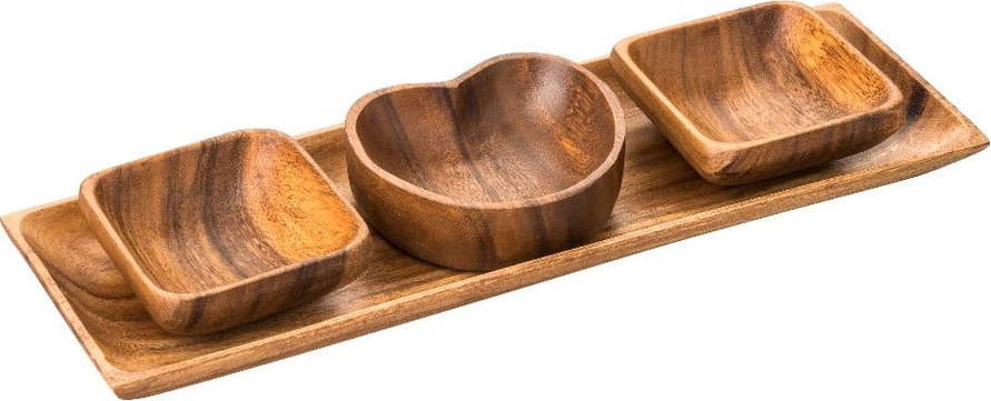 Servírovací misky s tácem z akátového dřeva Premier Housewares Socorro Premier Housewares