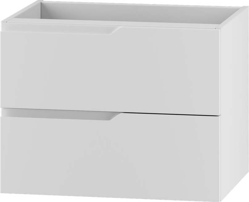 Bílá nízká závěsná skříňka pod umyvadlo 60x46 cm Nicea – STOLKAR Stolkar