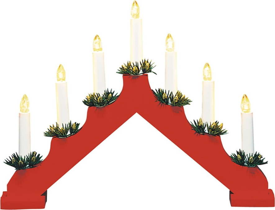 Červená světelná dekorace s vánočním motivem Ola – Markslöjd Markslöjd