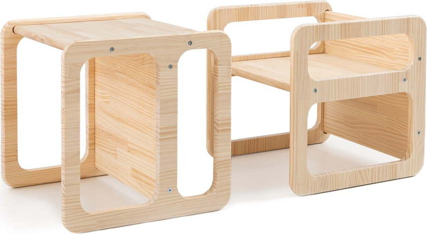 Dětské židle z borovicového dřeva v sadě 2 ks Montessori – Little Nice Things Little Nice Things