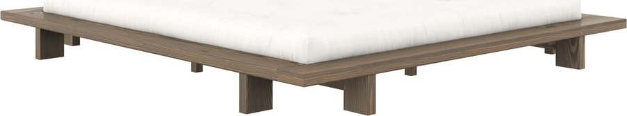 Hnědá dvoulůžková postel z borovicového dřeva s roštem 180x200 cm Japan – Karup Design Karup Design