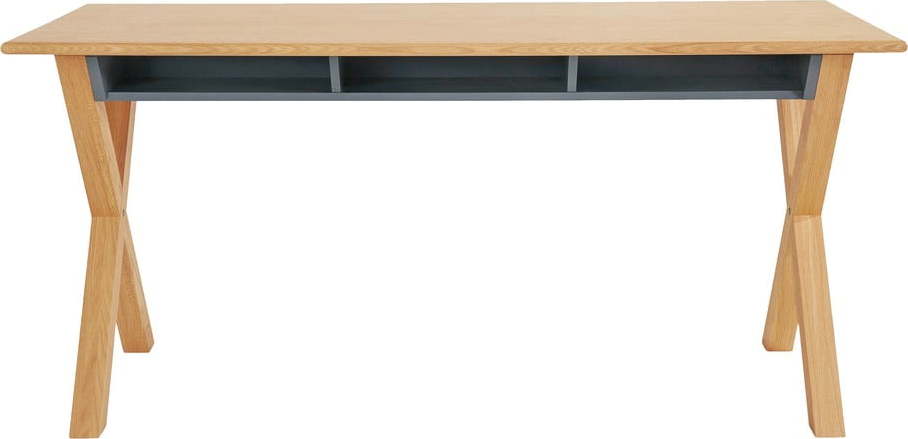Pracovní stůl s deskou v dubovém dekoru 70x160 cm Luca – Woodman Woodman