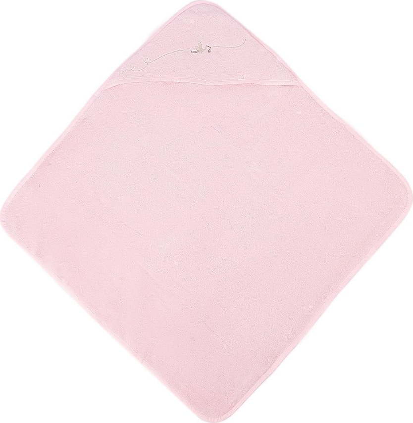 Růžová bavlněná zavinovací dětská deka 75x75 cm Bebemarin – Mijolnir Mijolnir