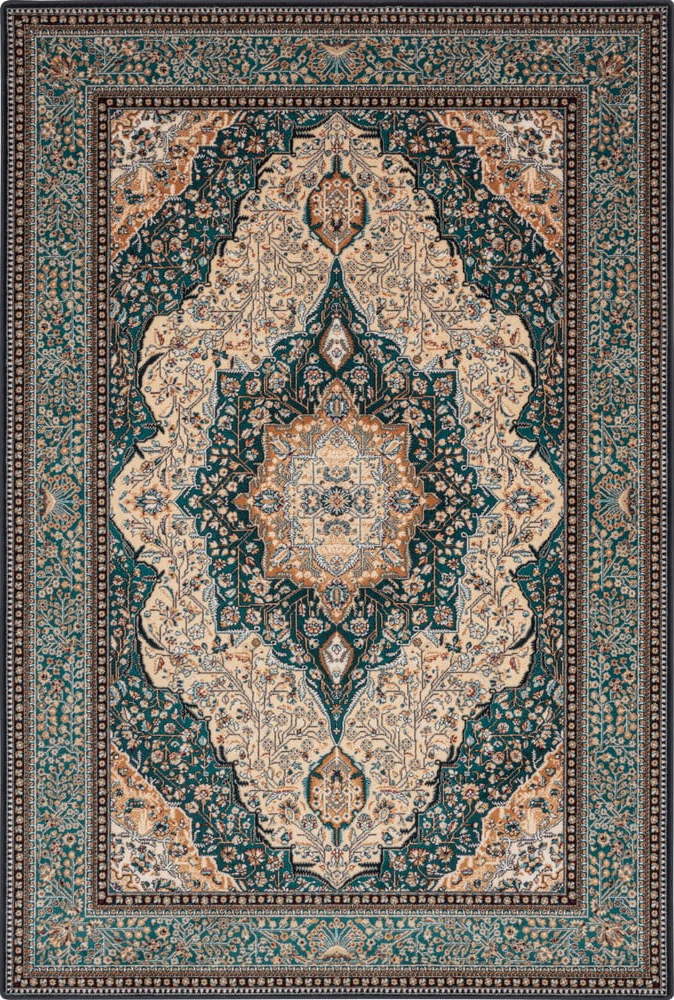 Zelený vlněný koberec 133x180 cm Charlotte – Agnella Agnella