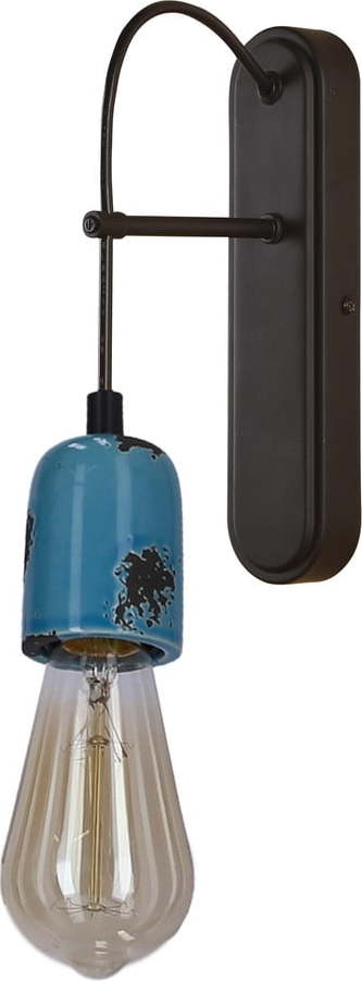 Černo-modré kovové nástěnné svítidlo Vider – Candellux Lighting Candellux Lighting