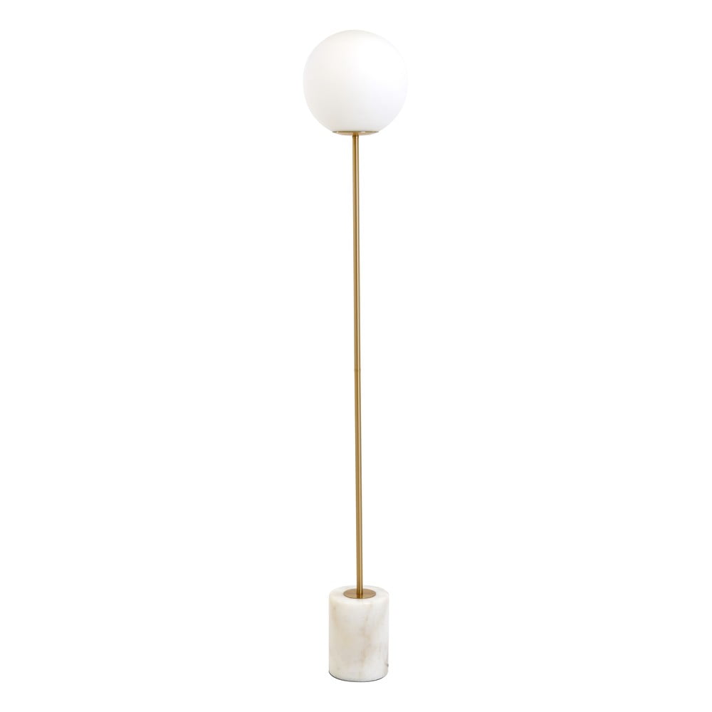 Stojací lampa v bílo-zlaté barvě (výška 156 cm) Medina – Light & Living Light & Living