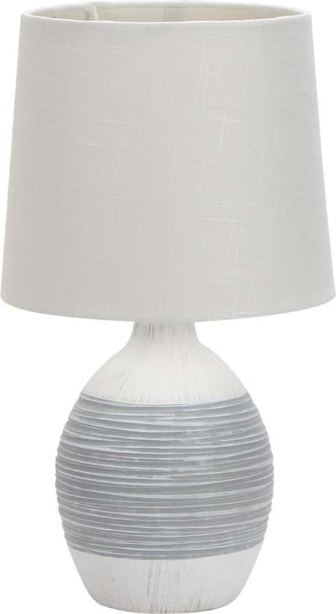 Světle šedá stolní lampa s textilním stínidlem (výška 35 cm) Ambon – Candellux Lighting Candellux Lighting