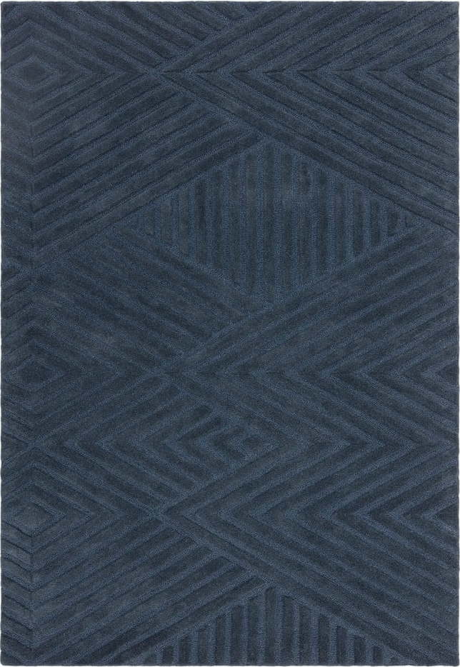 Tmavě modrý vlněný koberec 160x230 cm Hague – Asiatic Carpets Asiatic Carpets