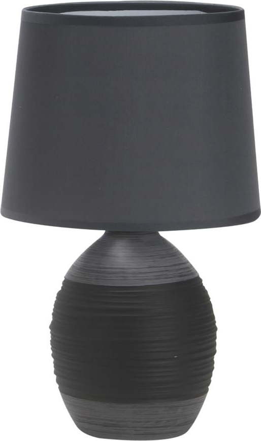 Tmavě šedá stolní lampa s textilním stínidlem (výška 35 cm) Ambon – Candellux Lighting Candellux Lighting