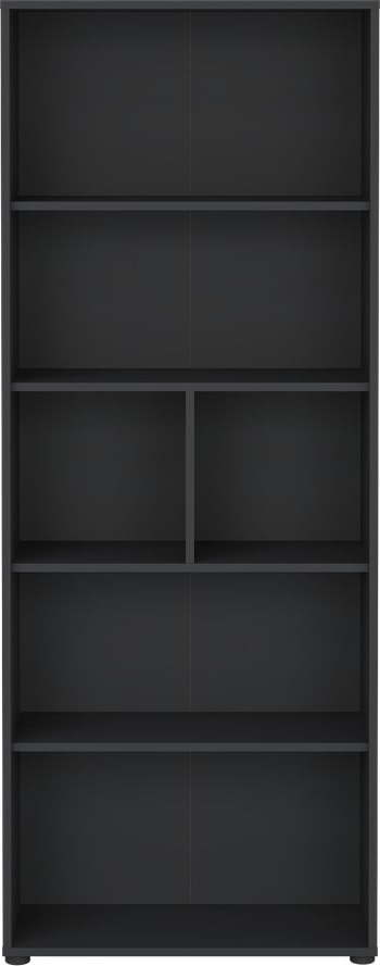 Antracitová knihovna 80x205 cm Sign – Tvilum Tvilum