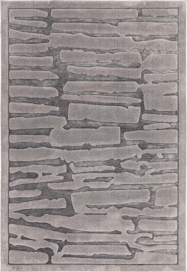Antracitový koberec 160x230 cm Valley – Asiatic Carpets Asiatic Carpets