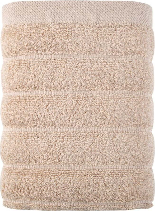 Béžový bavlněný ručník 30x50 cm Frizz – Foutastic Foutastic