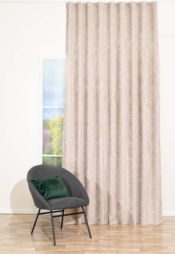 Béžový závěs 140x260 cm Leon – Mendola Fabrics Mendola Fabrics