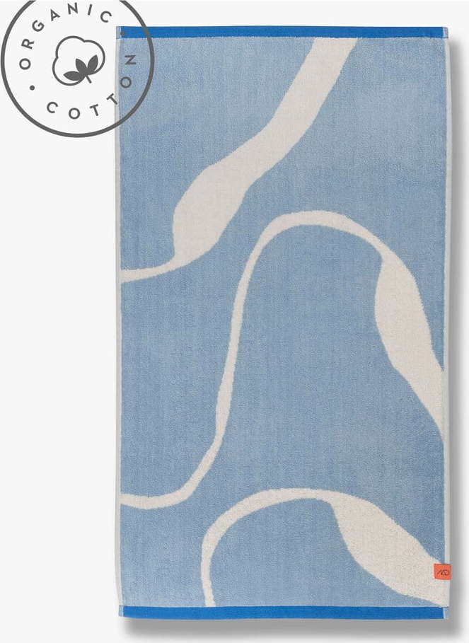 Bílo-modrá osuška z Bio bavlny 70x133 cm Nova Arte – Mette Ditmer Denmark Mette Ditmer Denmark
