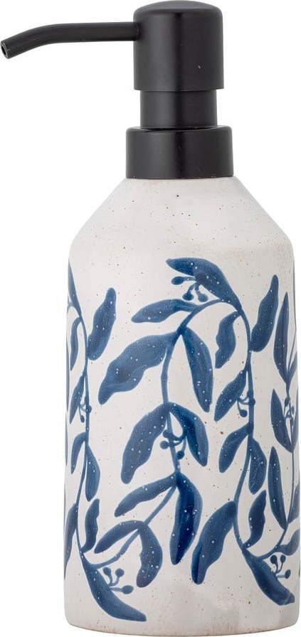 Bílo-modrý kameninový dávkovač mýdla Aurora – Bloomingville Bloomingville