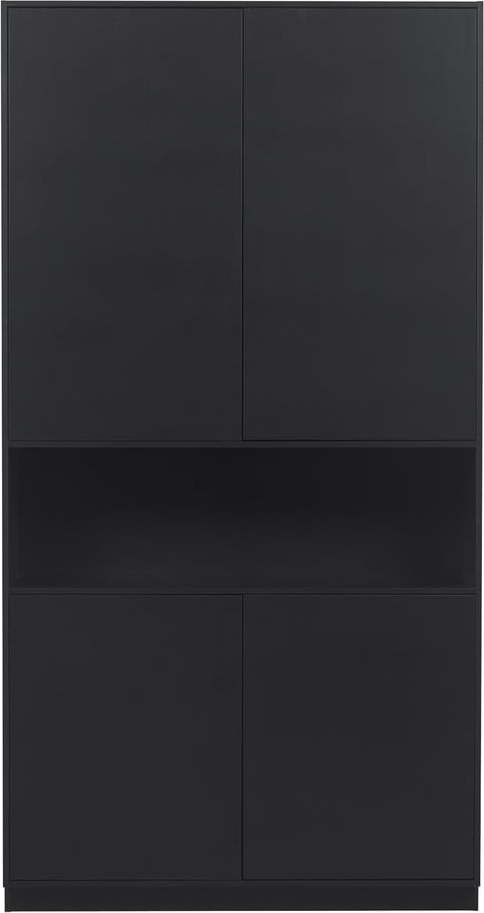 Černá modulární skříňka z borovicového dřeva 110x210 cm Finca – WOOOD WOOOD